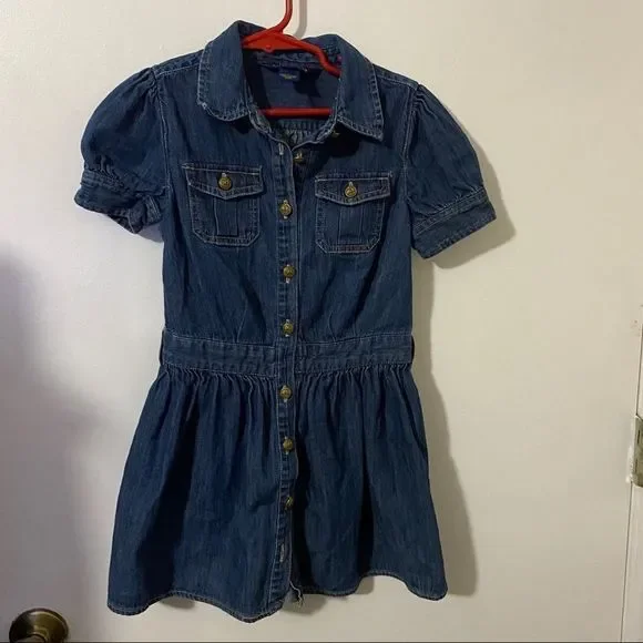 ralph lauren denim dress vintage 1980s Ralph Lauren Denim Maxi  Wayward Collection